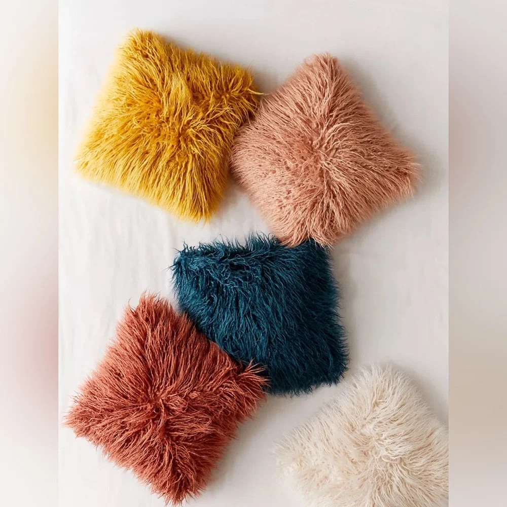 Mila Faux Fur Throw Pillow